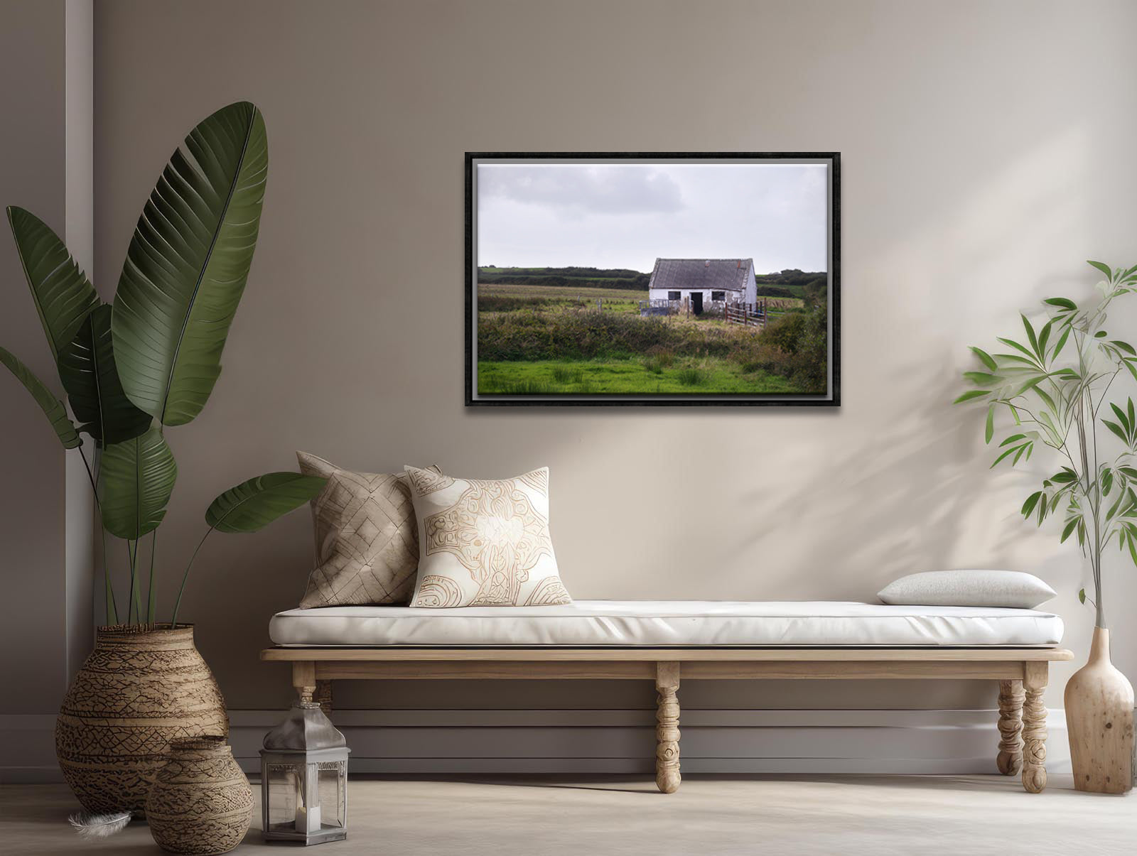 Desolate Shack in Ireland- framed Canvas Print by Kristen Olivares