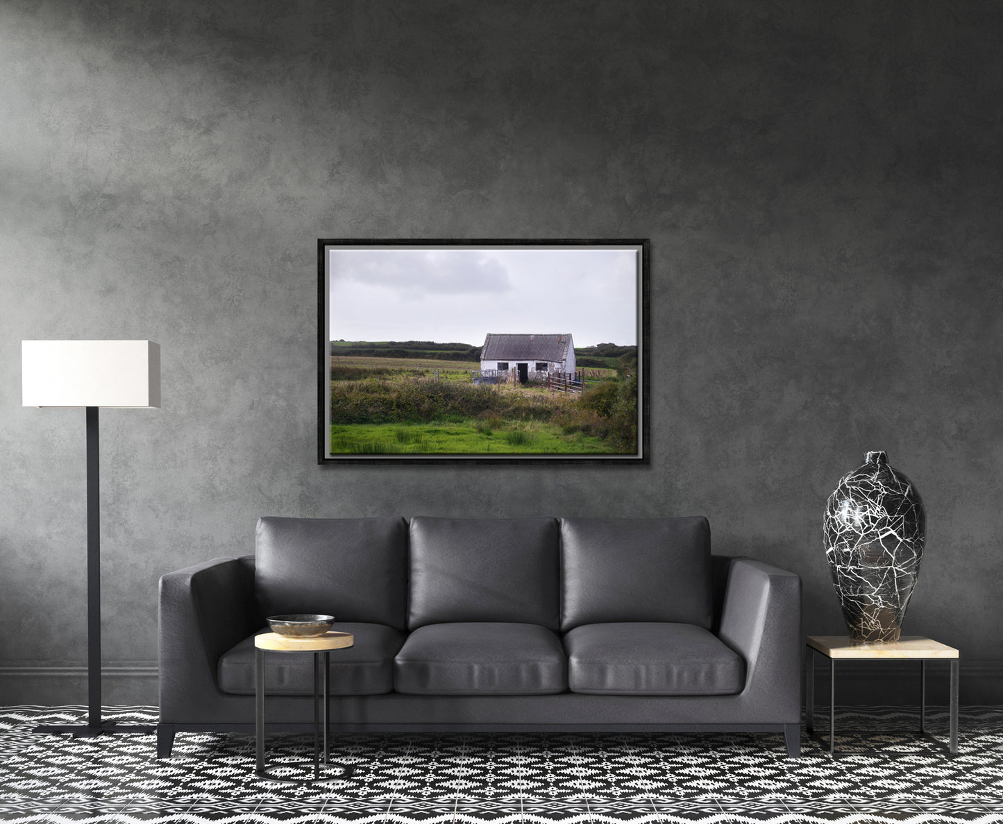 Desolate Shack in Ireland- framed Canvas Print by Kristen Olivares