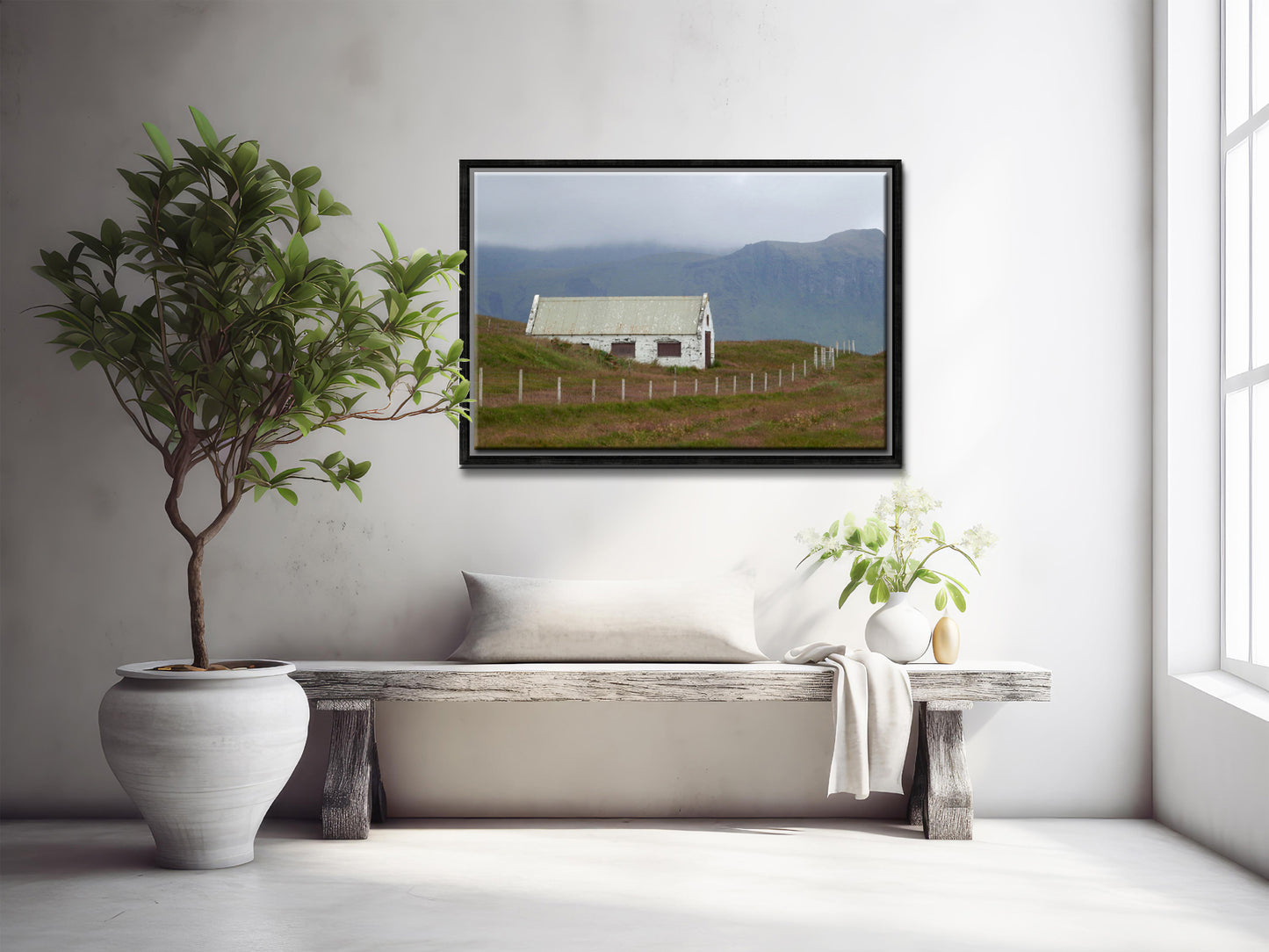 Shack In The Storm-Fine Art Photography-Old Shack on the Desolate Lands of Iceland