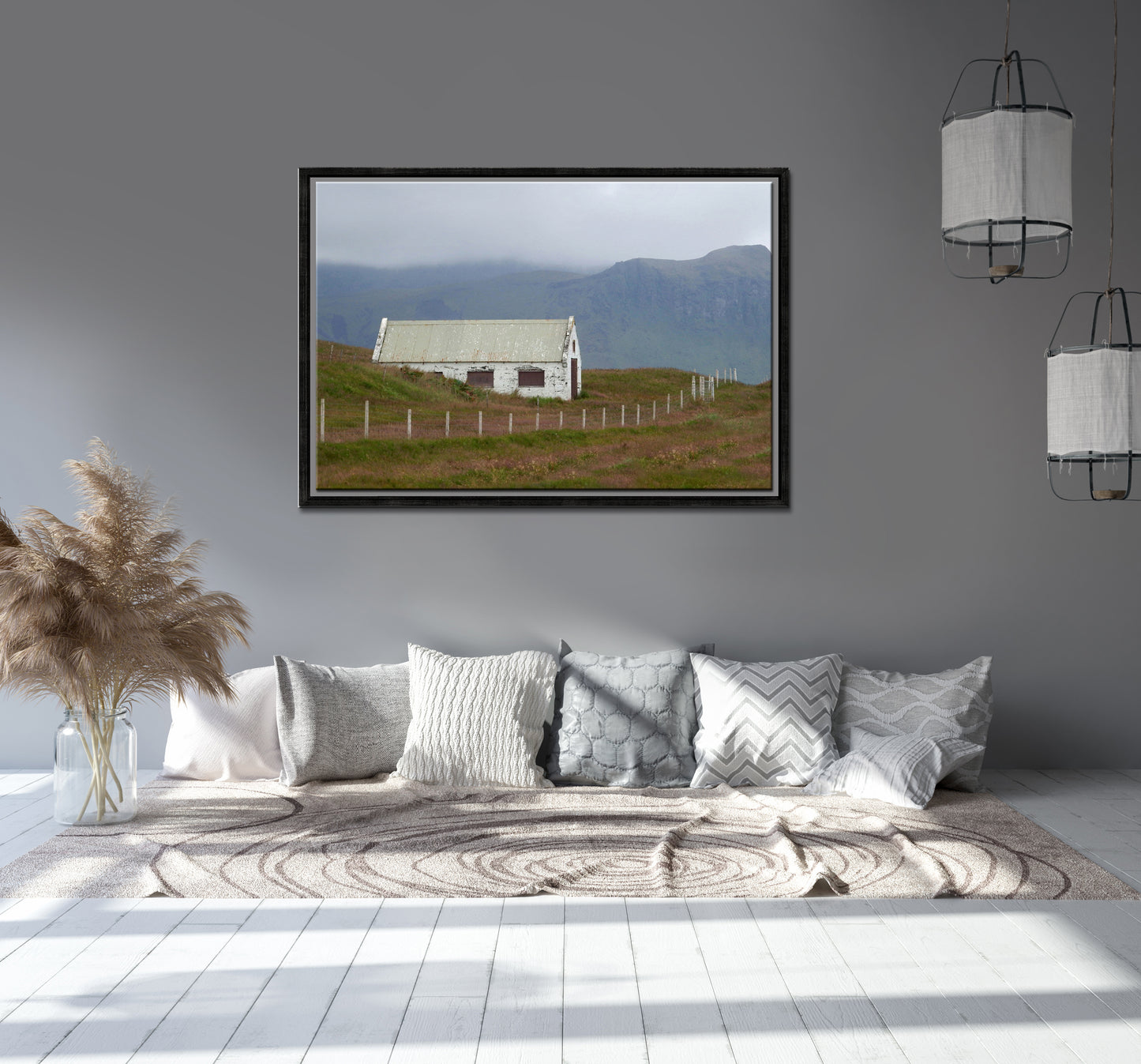 Shack In The Storm-Fine Art Photography-Old Shack on the Desolate Lands of Iceland