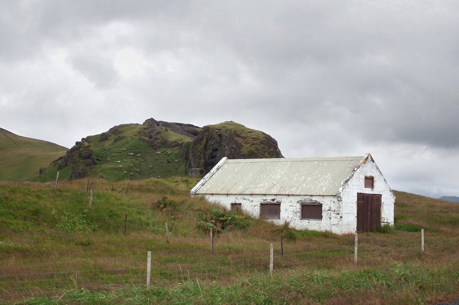 Old, stone shed in Iceland.  Fine Art Photography. Kristen Olivares