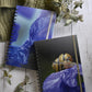 Set of 2-Hardcover-Spiral-200 Page-Lined Journal-Snail and Iris