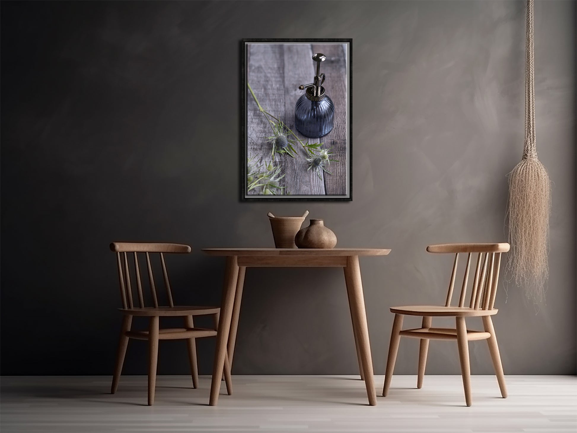 Beautiful still life of a vintage glass bottle- framed fine art print by Kristen Olivares