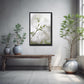 Beautiful, delicate white Stitchwort Flowers. Framed fine art photography, Canvas wall art by Kristen Olivares.
