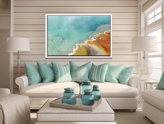 Hot Springs-Yellowstone-Colorful- Fine Art Photography-Framed Wall Art