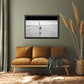 Beautiful Heron walking upon the beach-Framed Fine Art canvas Print by Kristen Olivares